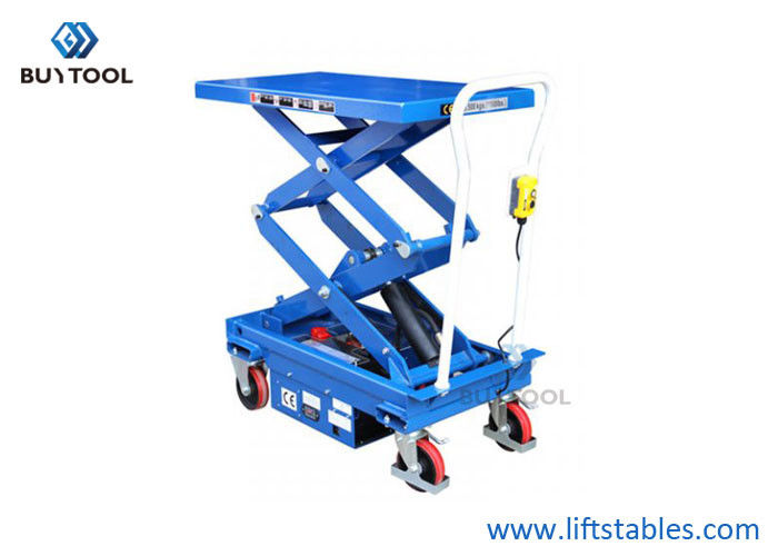 Vehicle Industrial Long Deck Mobile Scissor Lift Mobile Equipment 1100lbs 40"X20" Platform
