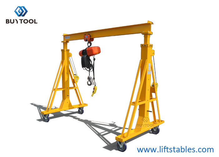Portable Mini Type Mobile Gantry Crane For Workshops Warehouses